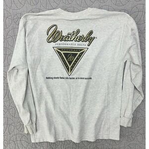 Weatherby Performance Delta Long Sleeve Shirt XL Gray Graphic Hunting Rifle